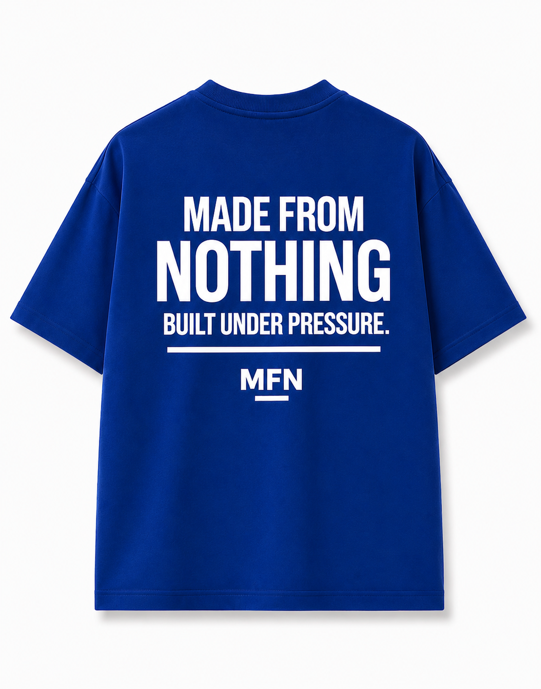 MFN Premium Oversized Heavyweight Tee Puff print - BLUE