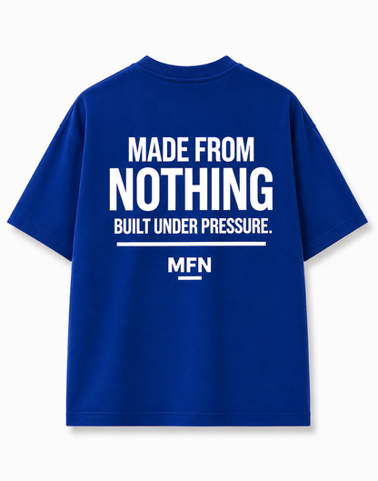 MFN Premium Oversized Heavyweight Tee Puff print - BLUE