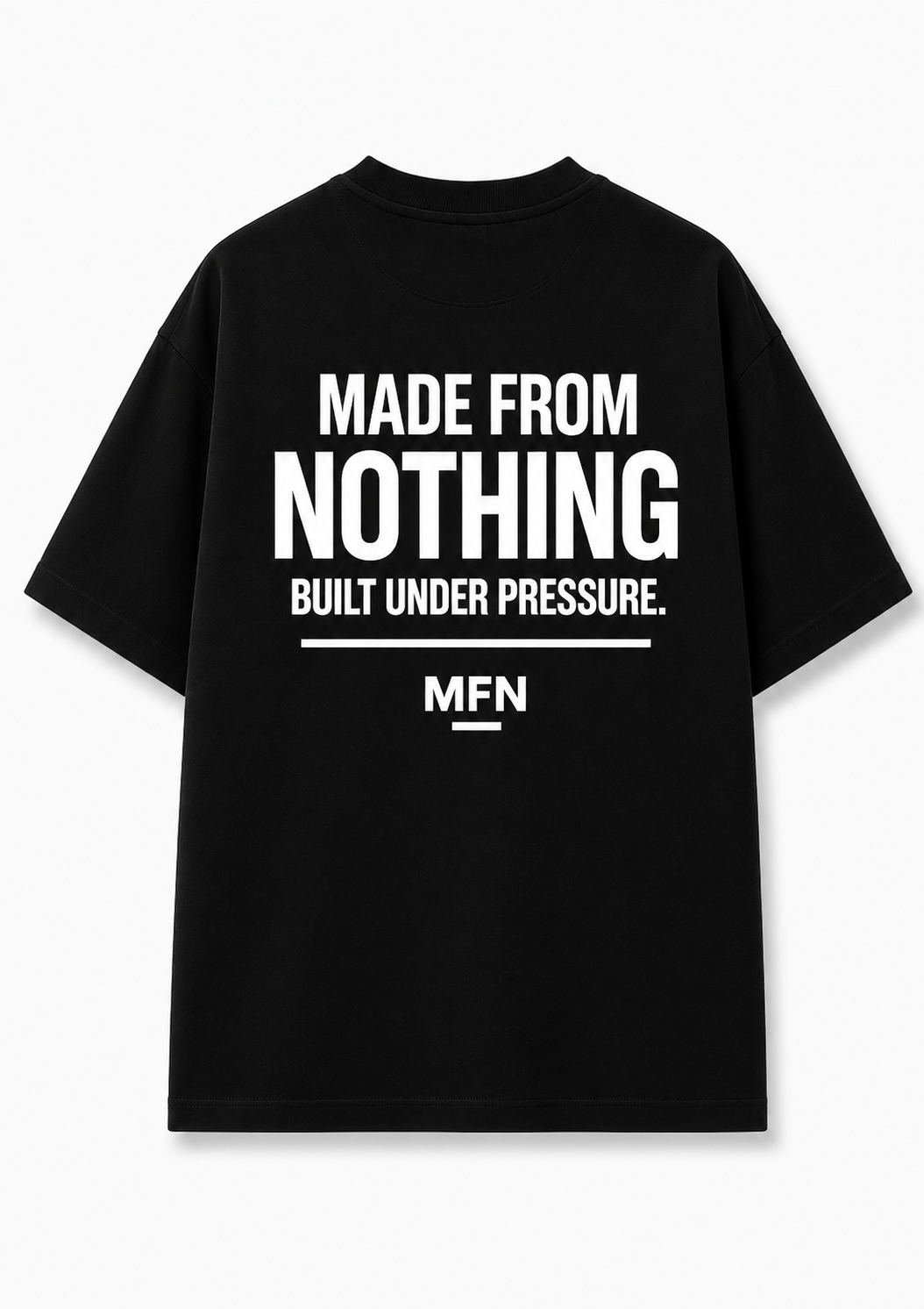MFN Premium Oversized Heavyweight Tee Puff print -  BLACK
