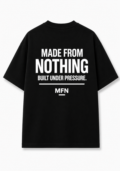 MFN Premium Oversized Heavyweight Tee Puff print -  BLACK